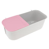 Max Maxb Wall Mounted Free Punching Bathroom Storage Rack Suction Cup Shelf Pink