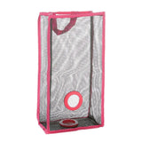 Maxbell Large Mesh Hand/Wall Mount Bag&Handle for Kitchen Shopping Bathroom Rose Red