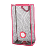 Maxbell Large Mesh Hand/Wall Mount Bag&Handle for Kitchen Shopping Bathroom Rose Red