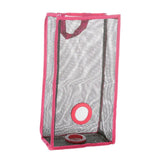 Maxbell Large Mesh Hand/Wall Mount Bag&Handle for Kitchen Shopping Bathroom Rose Red