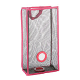 Maxbell Large Mesh Hand/Wall Mount Bag&Handle for Kitchen Shopping Bathroom Rose Red