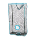 Maxbell Large Mesh Hand/Wall Mount Bag&Handle for Kitchen Shopping Bathroom Blue