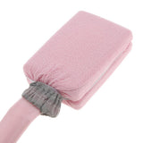 Max Maxb 2 Pieces Handheld Long Handle Shower Brush Exfoliating Back Scrubber Pink