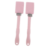 Max Maxb 2 Pieces Handheld Long Handle Shower Brush Exfoliating Back Scrubber Pink