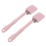 Max Maxb 2 Pieces Handheld Long Handle Shower Brush Exfoliating Back Scrubber Pink
