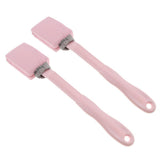 Max Maxb 2 Pieces Handheld Long Handle Shower Brush Exfoliating Back Scrubber Pink
