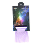 Maxbell 100 Pieces Disposable Large Garbage Bag Big Rubbish Trash Pouch Purple