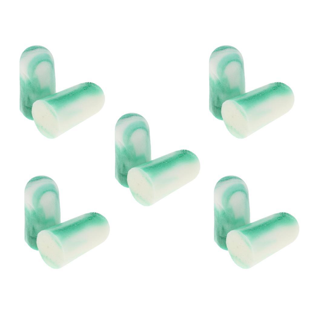 10 Pairs Ear Plugs Noise Cancelling Sound Blocking for Hearing Protection
