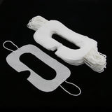 Max 50x Universal Disposable SMS Nonwoven Sanitary White VR Eye Masks Show Nose