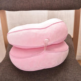 Max Memory Foam Donut Ring Waist Cushion Pillow Office Chair Seat Cushion Pink