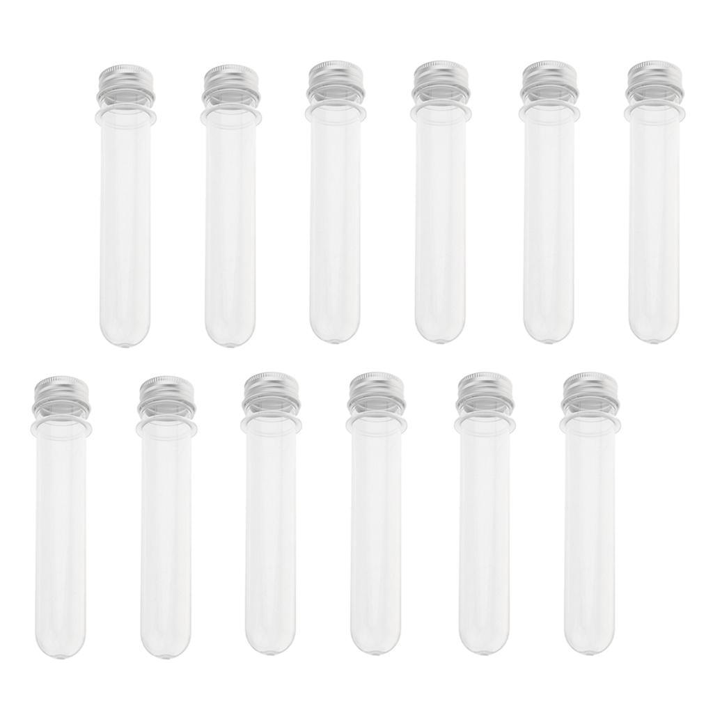 12Piece PVC Test Tubes With Caps Candy Cookie Bath Salt Tubes Vials 40ml