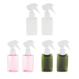 Max 2 Pieces Empty Clear Spray Bottles Liquid Refillable Container  Dark Green