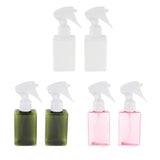 Max 2 Pieces Empty Clear Spray Bottles Liquid Refillable Container  Dark Green
