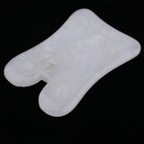 White Natural Jade Guasha Board Chinese Traditional Scraping Massage Tool #3