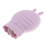 Max Maxb Portable Silicone Hot Water Bag Warm Heat Water Bottle with a Plush Sleeve Purple