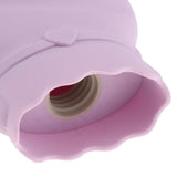 Max Maxb Portable Silicone Hot Water Bag Warm Heat Water Bottle with a Plush Sleeve Purple