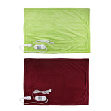 Max Maxb Travel Portable Office Electric Heating Pad Warming Blanket EU Plug Red