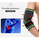 Max Maxb Adjustable Elbow Compression Sleeve Support Brace Arm Guard Protector L