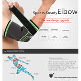 Max Maxb Adjustable Elbow Compression Sleeve Support Brace Arm Guard Protector L