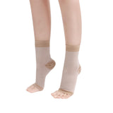 Max Soft Breathable Heel Socks Sleeves Sports Heel Wrap for Cracked Feet L XL