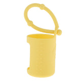 Max Silicone 15ml Roller Bottle Holder Sleeve Essential Oil Carrying Case Yellow