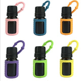 Silicone 5ml Roller Bottle Holder Sleeve Essential Oil Carrying Case Green