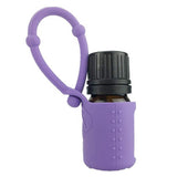 5ml Empty Refillable Essential Oil Bottles Case with Silicone Sleeve Purple