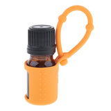 Max 5ml Empty Refillable Essential Oil Bottles Case with Silicone Sleeve Orange