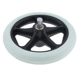 Max Maxb 1pc 7" Wheelchair Replacement Front Wheel Smooth Castor Silent Supplies Grey