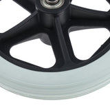 Max Maxb 1pc 7" Wheelchair Replacement Front Wheel Smooth Castor Silent Supplies Grey