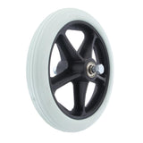 Max Maxb 1pc 7" Wheelchair Replacement Front Wheel Smooth Castor Silent Supplies Grey