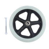 Max Maxb 1pc 7" Wheelchair Replacement Front Wheel Smooth Castor Silent Supplies Grey