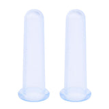 Max Maxb 2 Piece Silicone Facial Vacuum Cuppings Eye and Face Cupping Massage Blue