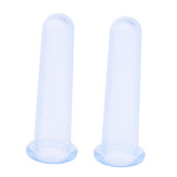 Max Maxb 2 Piece Silicone Facial Vacuum Cuppings Eye and Face Cupping Massage Blue