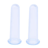 Max Maxb 2 Piece Silicone Facial Vacuum Cuppings Eye and Face Cupping Massage Blue