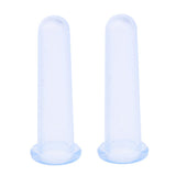 Max Maxb 2 Piece Silicone Facial Vacuum Cuppings Eye and Face Cupping Massage Blue