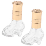 Max 2 Pieces 6ml Empty Refillable Crystal Shoes Perfume Spray Bottles Atomizers