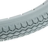 Max Premium Gray Polyurethane Snap-on Wheelchair Tire Fits Most 20 inch