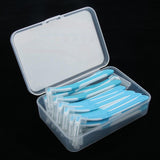 Maxbell 30 Pieces Interdental Brush Toothpick Floss Teeth Cleaner Oral Care Blue - Aladdin Shoppers