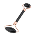 Max Double Heads Natural Jade Stone Facial Massage Roller Wheel Neck Massager 02
