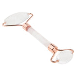 Max Double Heads Natural Jade Stone Facial Massage Roller Wheel Neck Massager 03