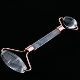 Max Double Heads Natural Jade Stone Facial Massage Roller Wheel Neck Massager 03
