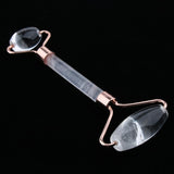 Max Double Heads Natural Jade Stone Facial Massage Roller Wheel Neck Massager 03