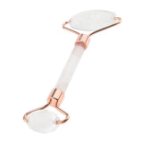 Max Double Heads Natural Jade Stone Facial Massage Roller Wheel Neck Massager 03