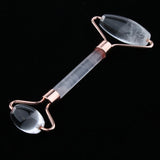 Max Double Heads Natural Jade Stone Facial Massage Roller Wheel Neck Massager 03