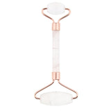 Max Double Heads Natural Jade Stone Facial Massage Roller Wheel Neck Massager 03