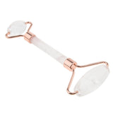 Max Double Heads Natural Jade Stone Facial Massage Roller Wheel Neck Massager 03