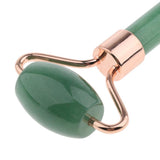 Max Double Heads Natural Jade Stone Facial Massage Roller Wheel Neck Massager 04