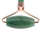 Max Double Heads Natural Jade Stone Facial Massage Roller Wheel Neck Massager 04