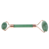 Max Double Heads Natural Jade Stone Facial Massage Roller Wheel Neck Massager 04